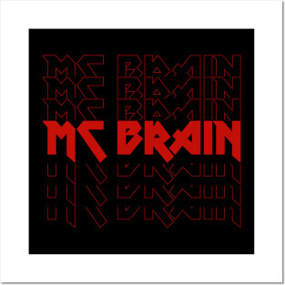 IRON TEXT || MCBRAIN DRUMMER Posters and Art